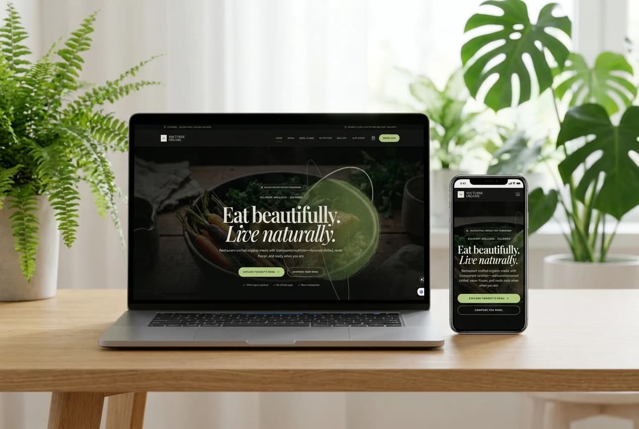 Nocturne Organic website preview