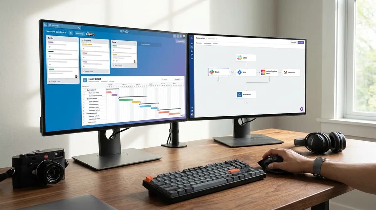 Digital workflow management across dual displays